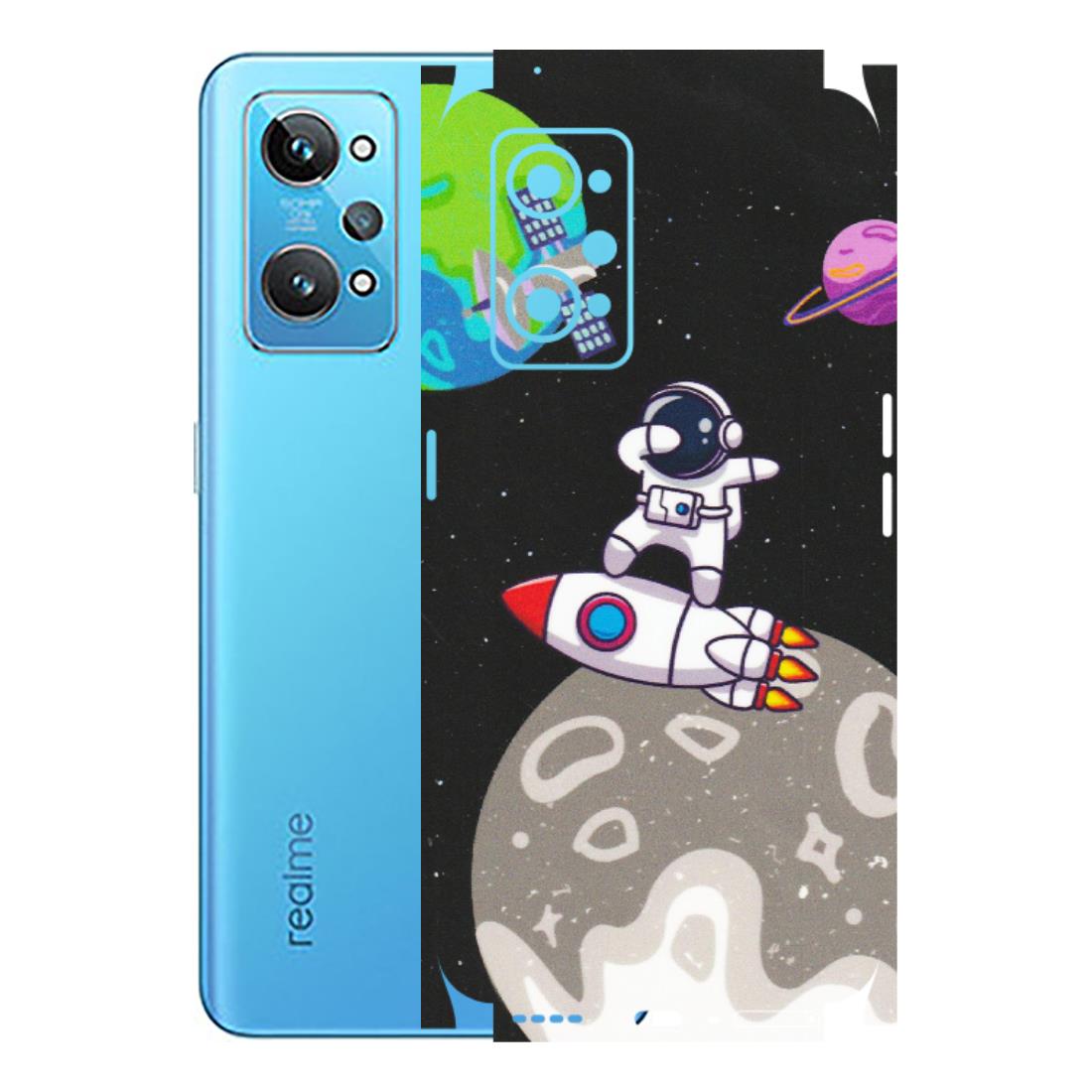 Realme Phone Skins (All Models) - Astronaut Vibing Toon Running - Matte Finish (M-39) Realme GT 2