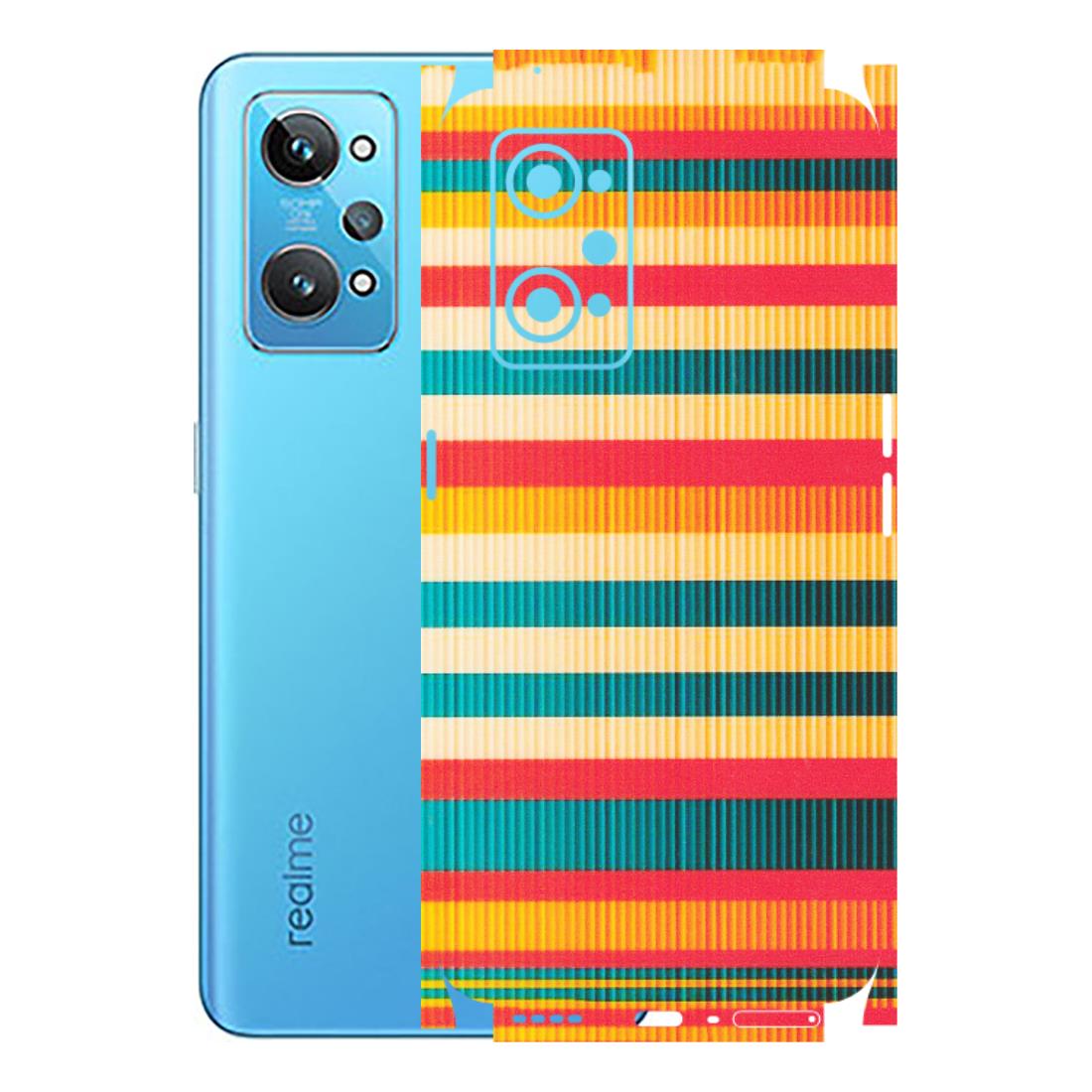 Realme Phone Skins (All Models) - Colourful Stripes Soothing Effect - Matte Finish (M-86) Realme GT 2