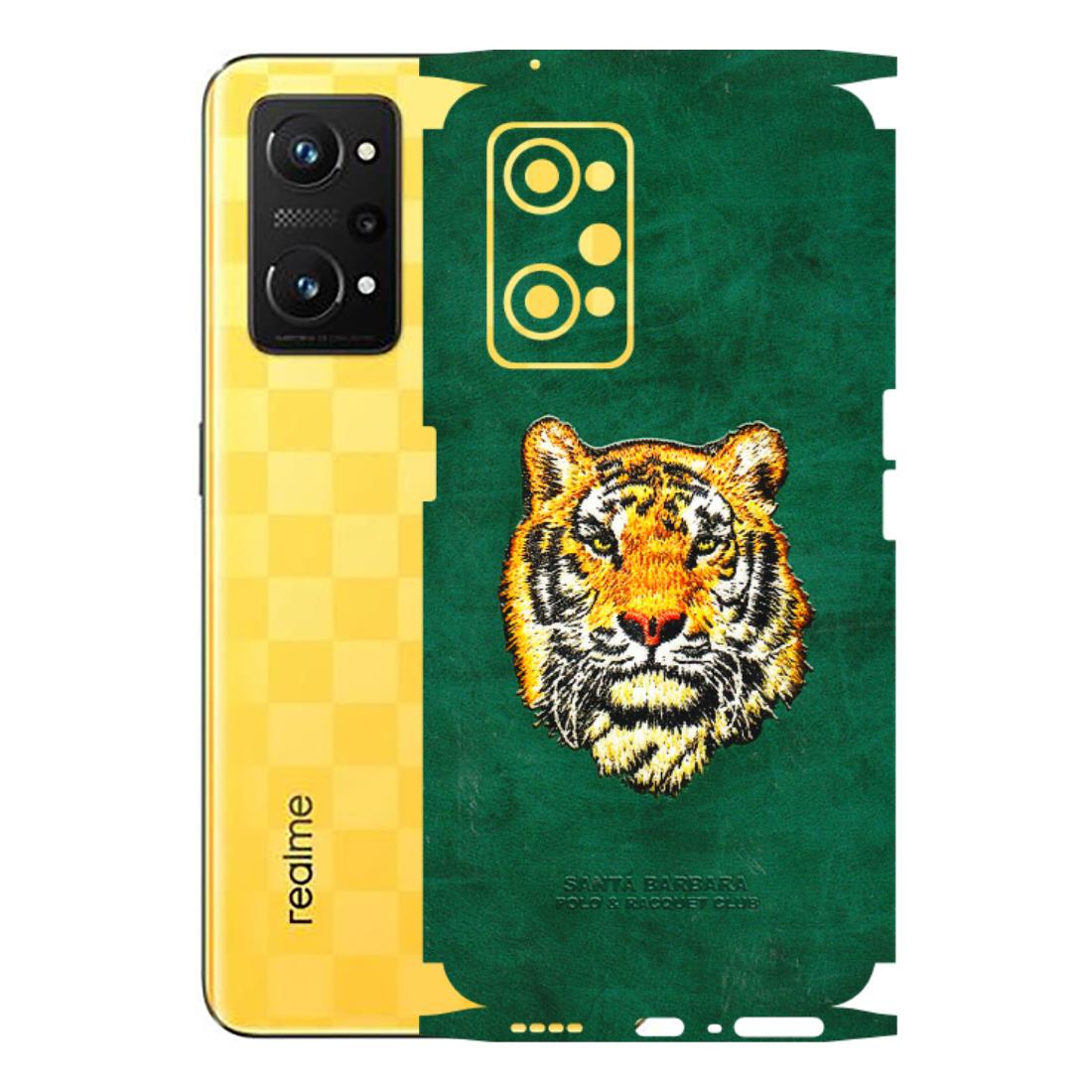 Realme Phone Skins (All Models) - Leather Feel Tiger - 3D Embossed Finish (L-111) Realme GT Neo 3T