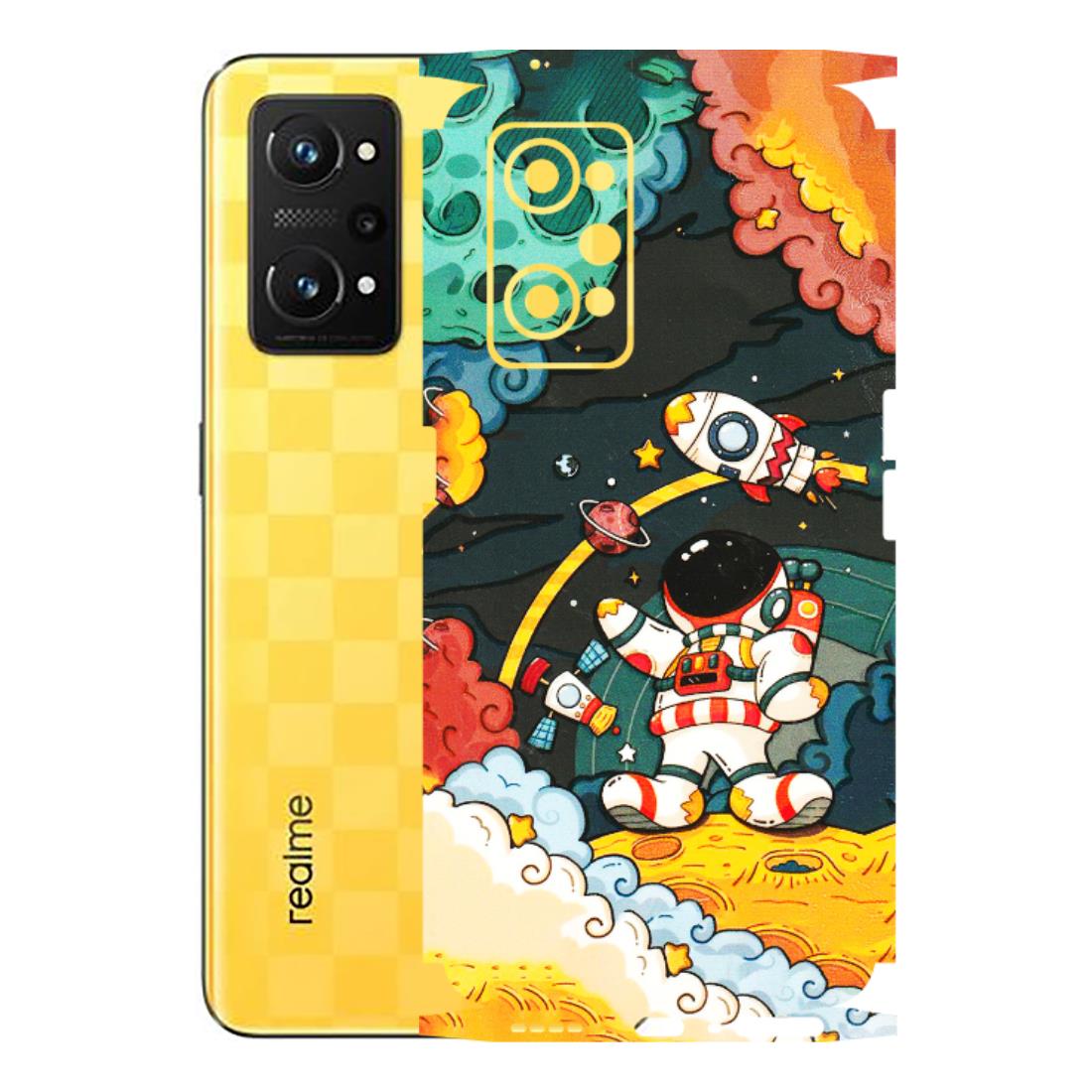 Realme Phone Skins (All Models) - Astronauts & Spaceship - 3D Embossed Finish (L-145) Realme GT Neo 3T