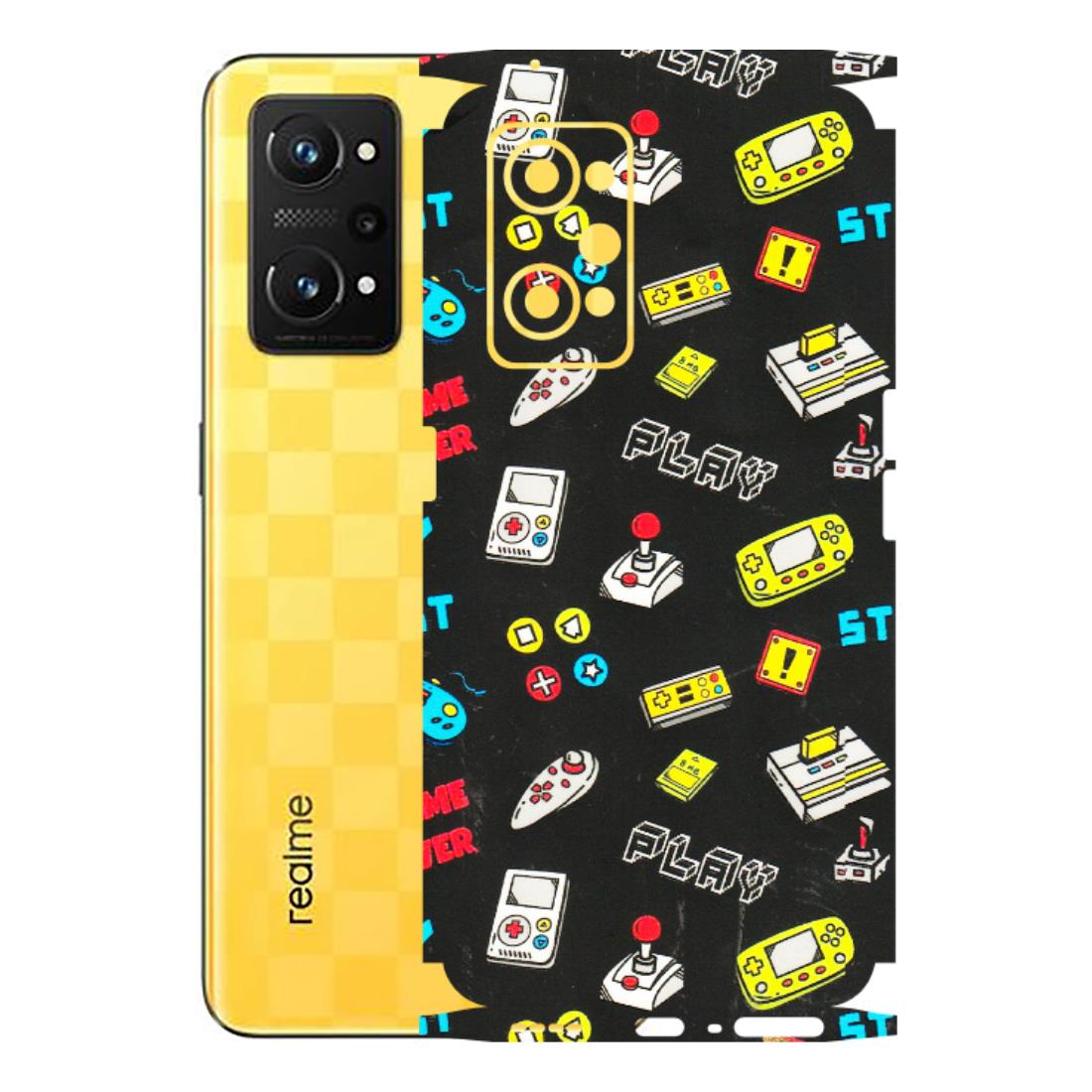 Realme Phone Skins (All Models) - Gaming Doodles - 3D Embossed Finish (L-224) Realme GT Neo 3T
