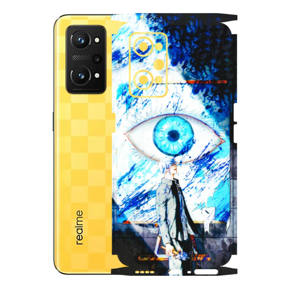 Realme Phone Skins (All Models) - Gojo Satoru evil eye - 3D Embossed Finish (L-239) Realme GT Neo 3T