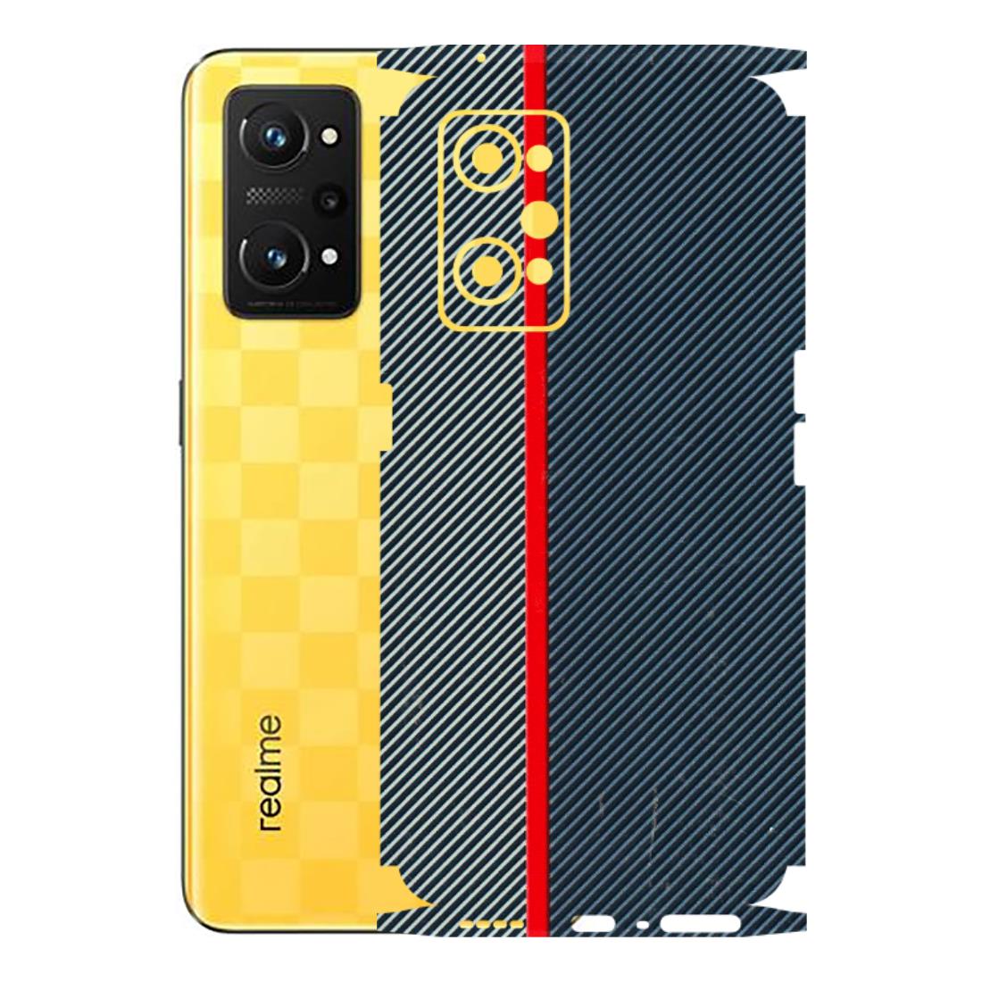 Realme Phone Skins (All Models) - Blue Sober Lines - 3D Embossed Finish (L-305) Realme GT Neo 3T
