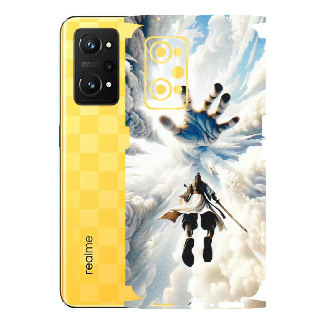 Realme Phone Skins (All Models) - Big Hand With Monkey King - 3D Embossed Finish (L-323) Realme GT Neo 3T