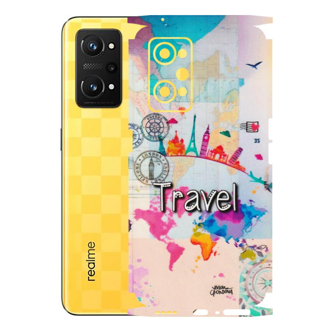 Realme Phone Skins (All Models) - Travel The Wonders - Matte Finish (M-108) Realme GT Neo 3T