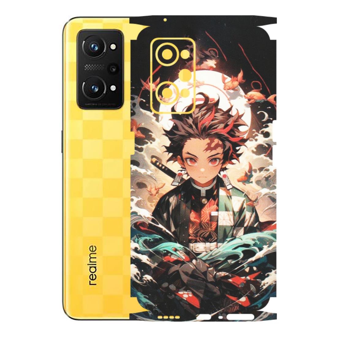 Realme Phone Skins (All Models) - Tanjiro Demon Slayer Anime - Matte Finish (M-158) Realme GT Neo 3T