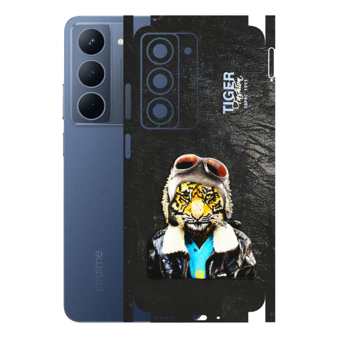Realme Phone Skins (All Models) - Rider Tiger - 3D Embossed Finish (L-113) Realme P3X