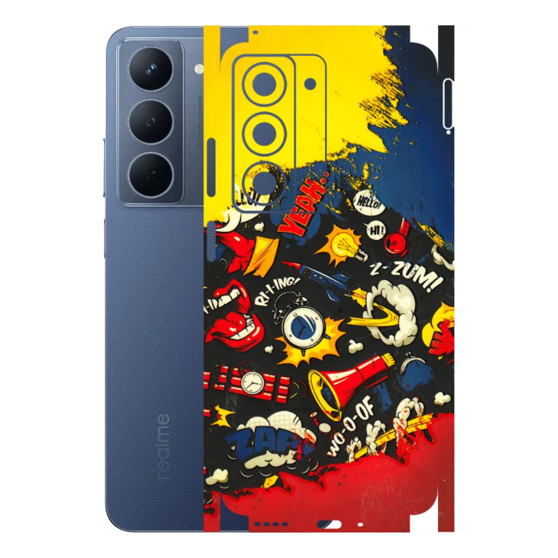 Realme Phone Skins (All Models) - Pacific Doodle Art - 3D Embossed Finish (L-120) Realme P3X