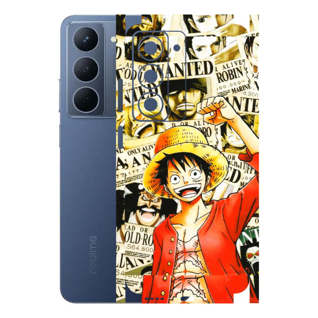 Realme Phone Skins (All Models) - Luffy Anime - 3D Embossed Finish (L-177) Realme P3X