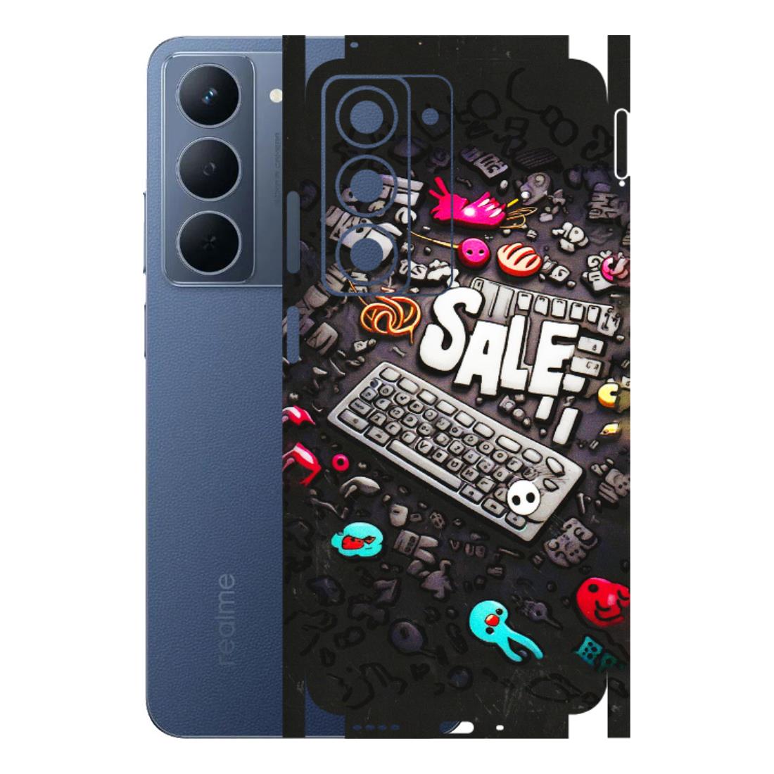 Realme Phone Skins (All Models) - Gadgets Sale - 3D Embossed Finish (L-50) Realme P3X