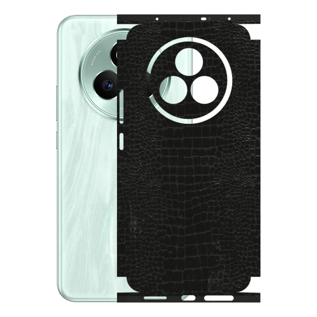 Realme Phone Skins (All Models) - Snake Leather Black - 3D Embossed Finish (L-107) Realme P3 Pro
