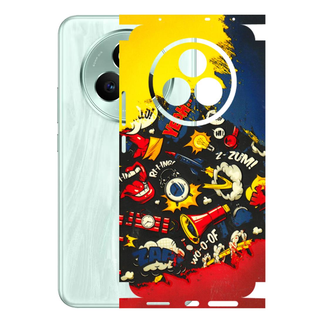 Realme Phone Skins (All Models) - Pacific Doodle Art - 3D Embossed Finish (L-120) Realme P3 Pro
