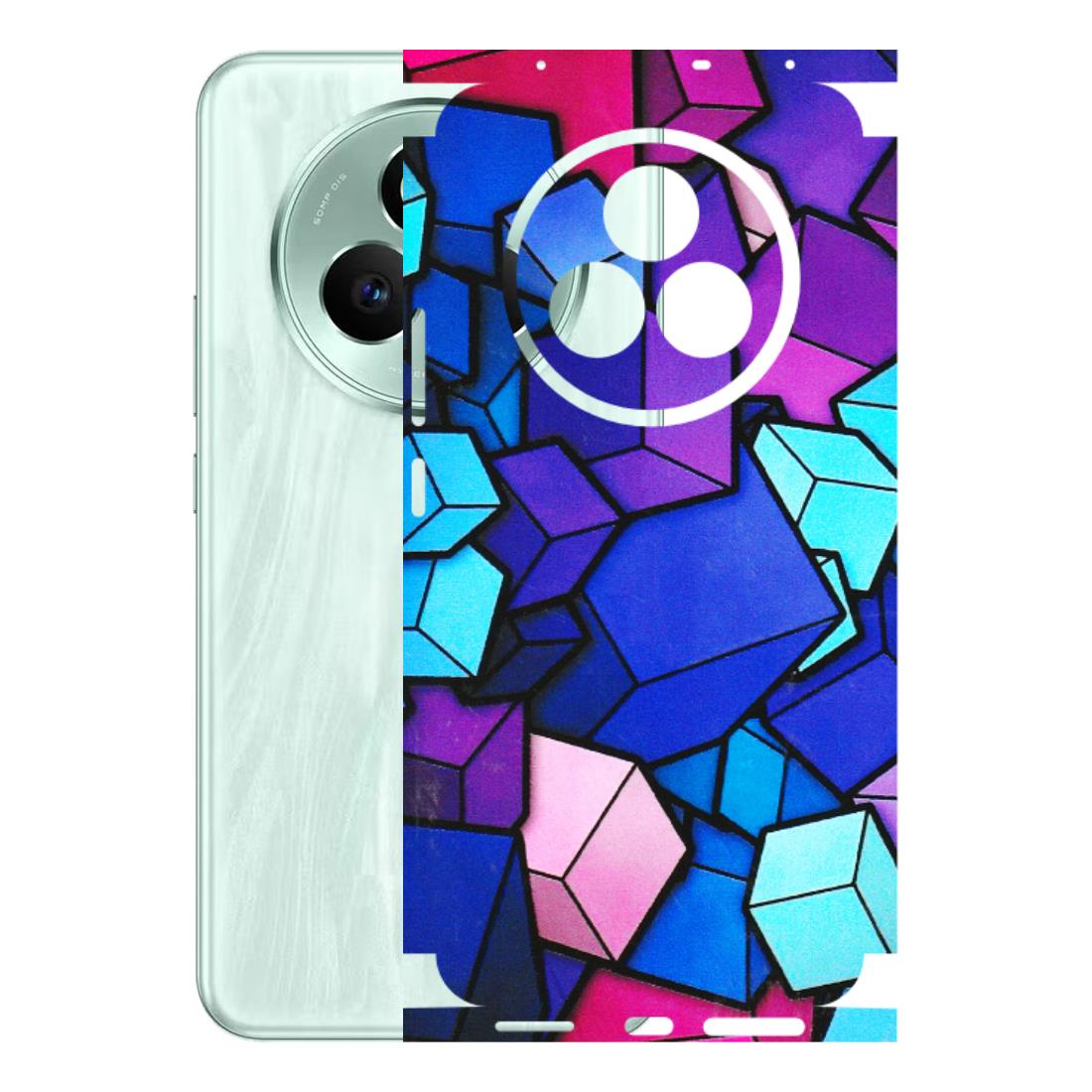 Realme Phone Skins (All Models) - Cube Doodle - 3D Embossed Finish (L-141) Realme P3 Pro