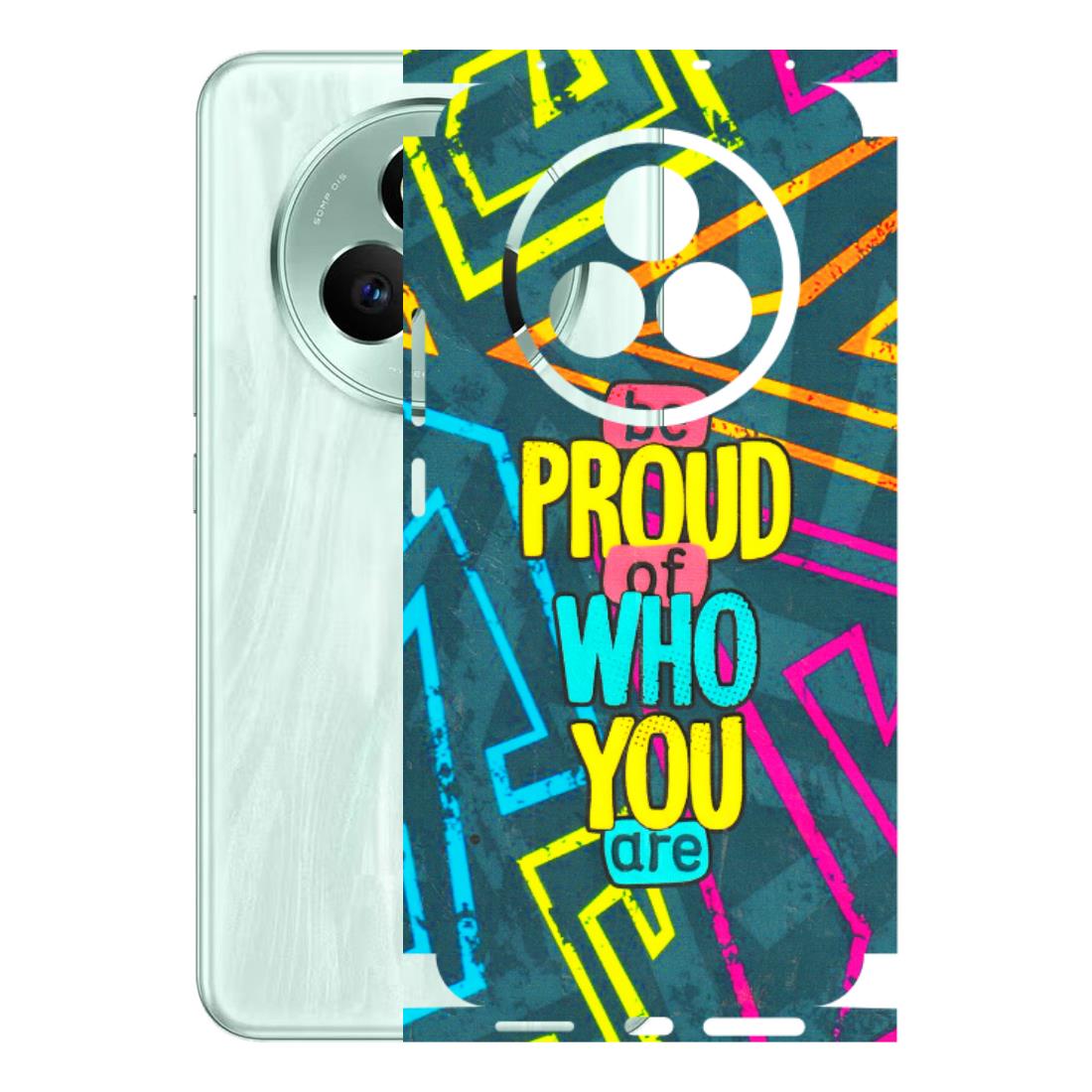 Realme Phone Skins (All Models) - Be Proud Of Who You Are - 3D Embossed Finish (L-277) Realme P3 Pro