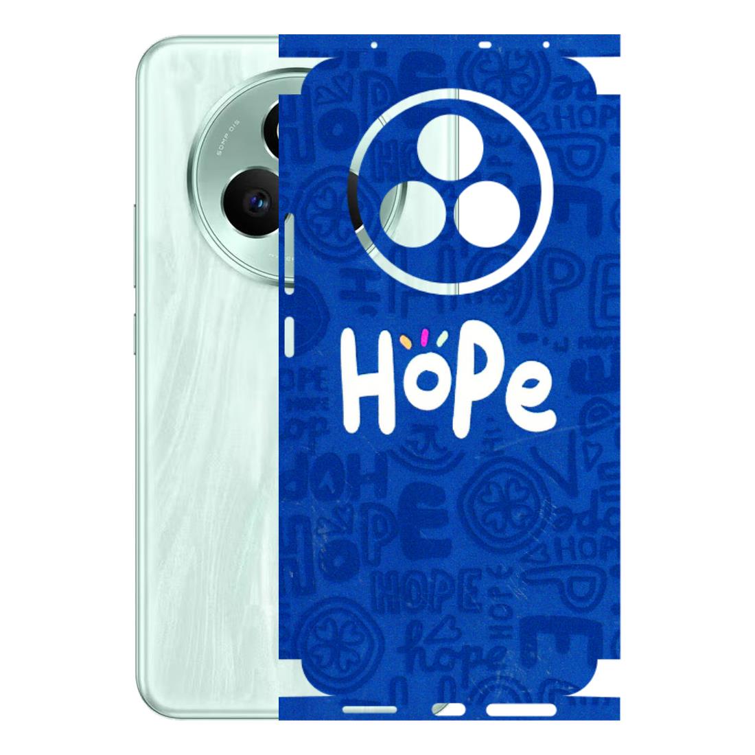 Realme Phone Skins (All Models) - Hope Doodles Blue - 3D Embossed Finish (L-43) Realme P3 Pro