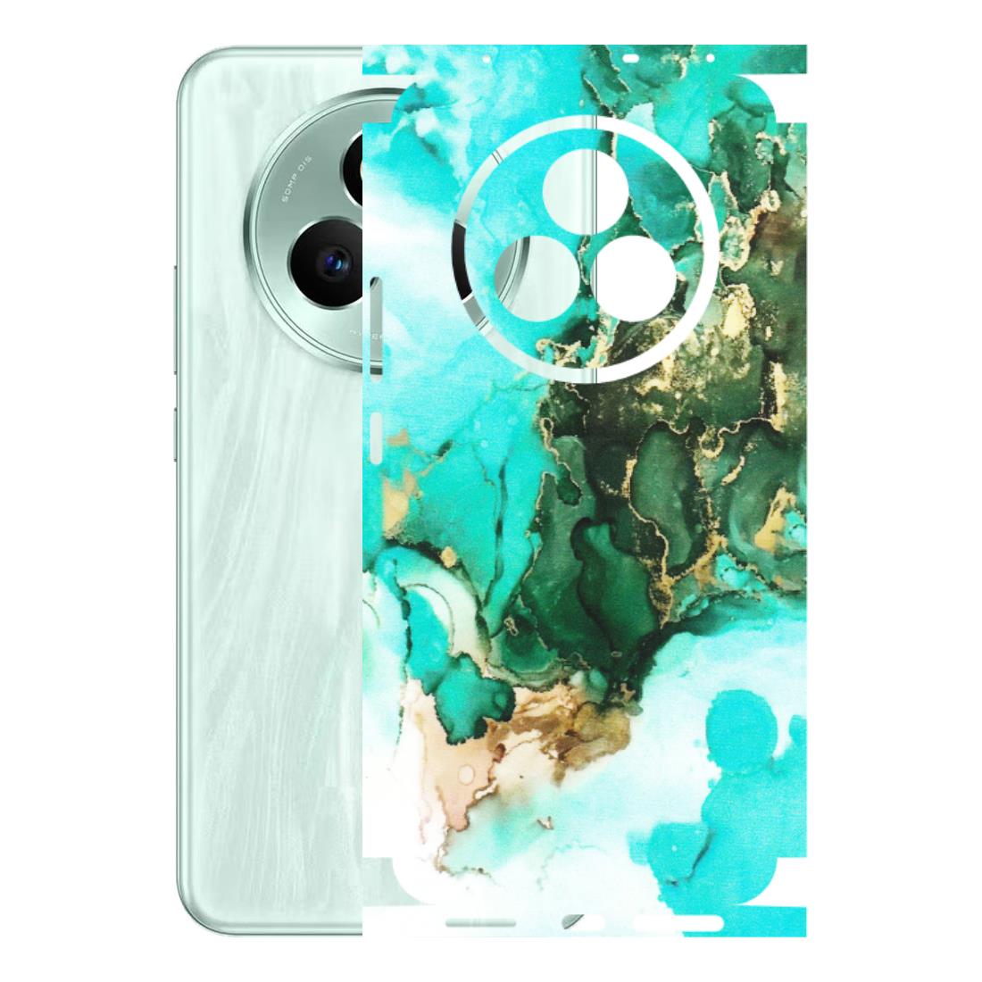 Realme Phone Skins (All Models) - The Blue Gold Marble - Matte Finish (M-124) Realme P3 Pro