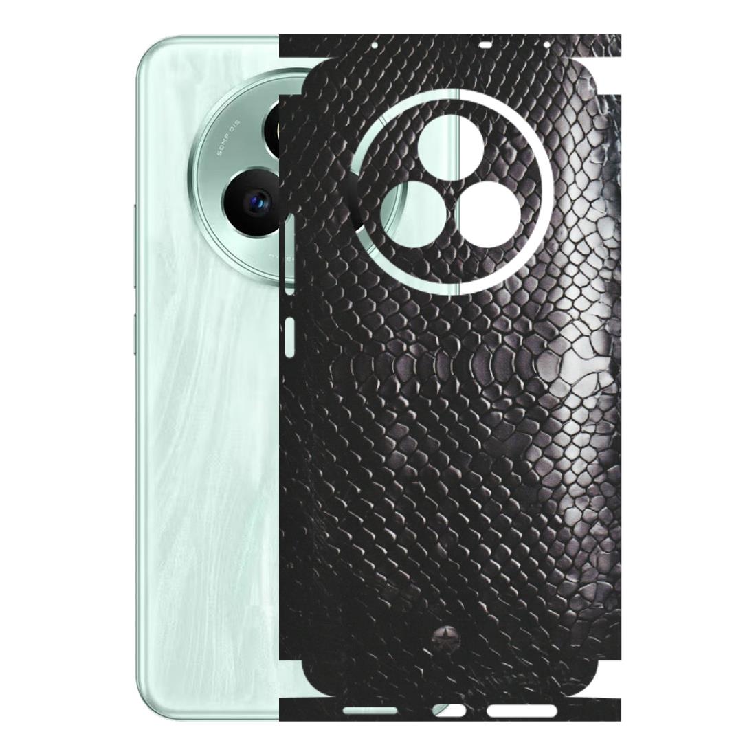 Realme Phone Skins (All Models) - Black Snack Leather - Matte Finish (M-147) Realme P3 Pro