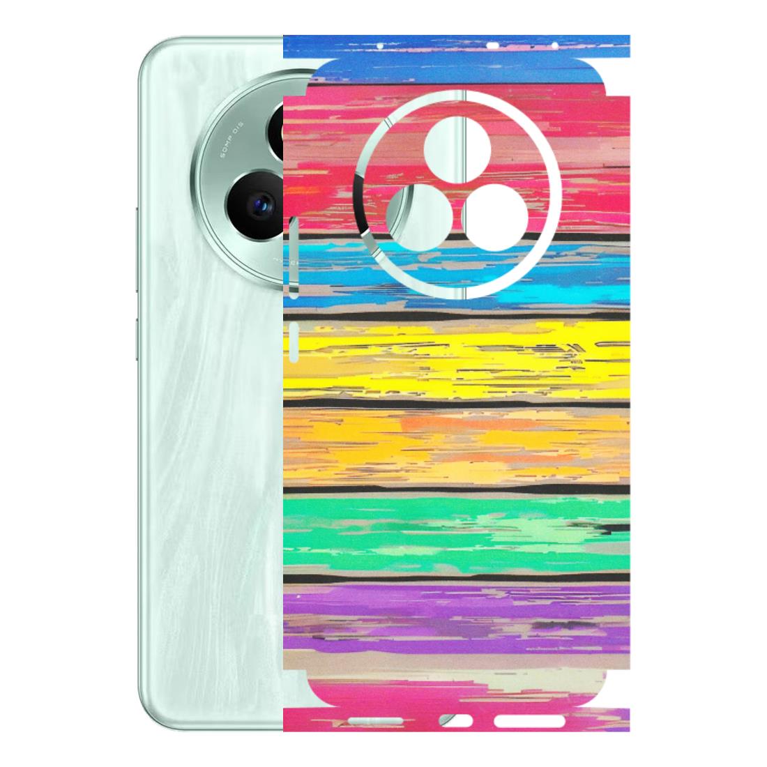 Realme Phone Skins (All Models) - Multi Colour Wooden Wall - Matte Finish (M-96) Realme P3 Pro