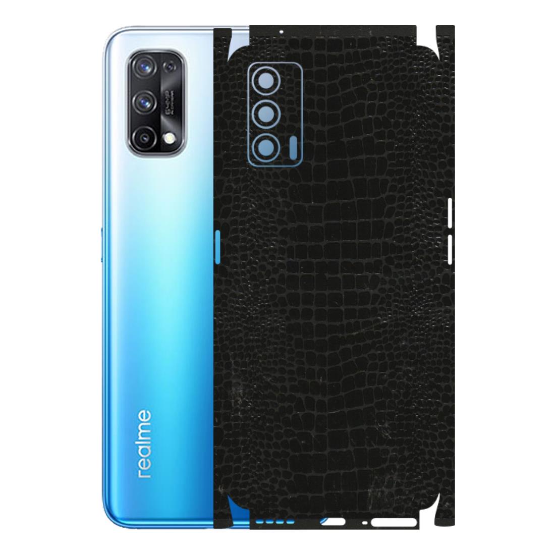 Realme Phone Skins (All Models) - Snake Leather Black - 3D Embossed Finish (L-107) Realme X7 5G