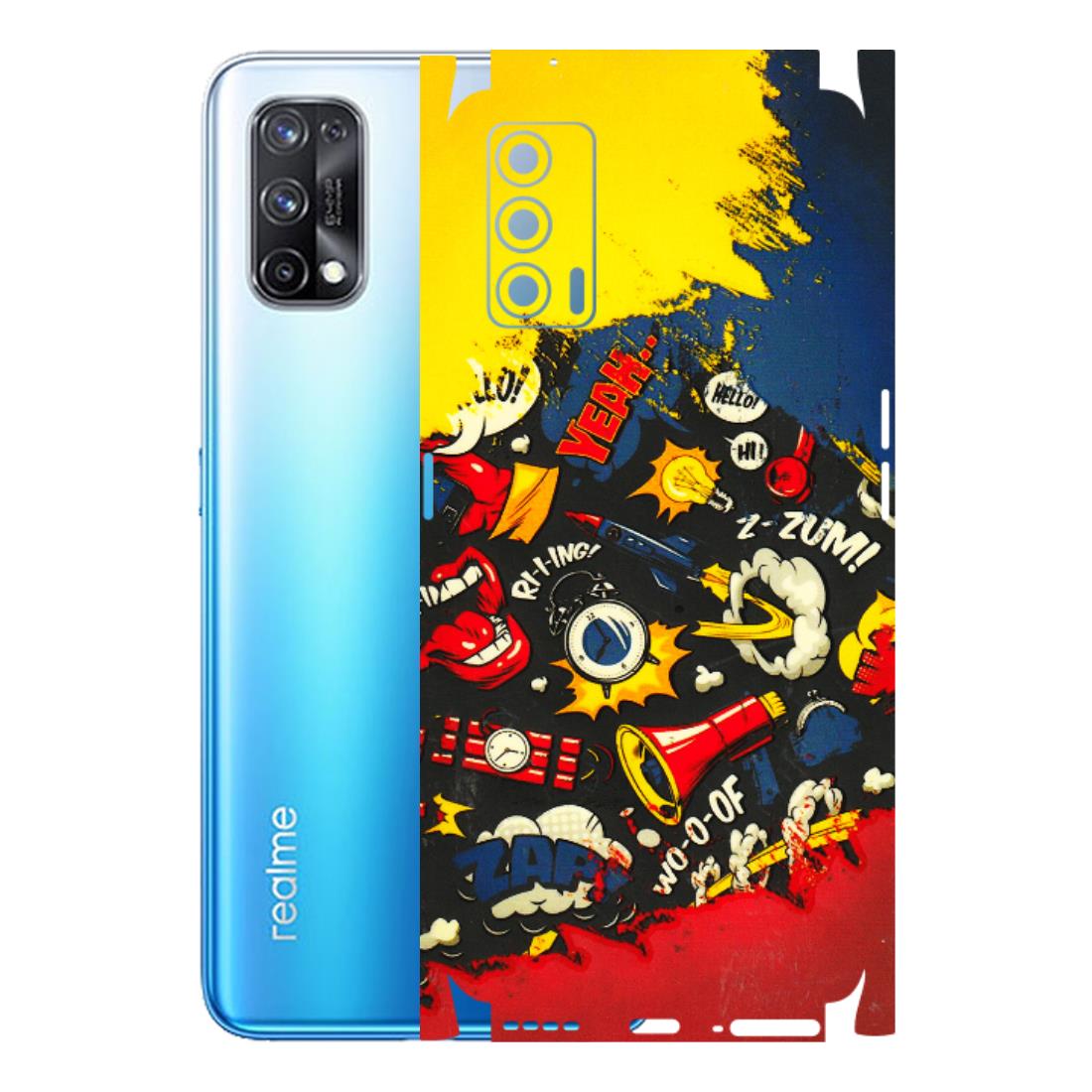 Realme Phone Skins (All Models) - Pacific Doodle Art - 3D Embossed Finish (L-120) Realme X7 5G