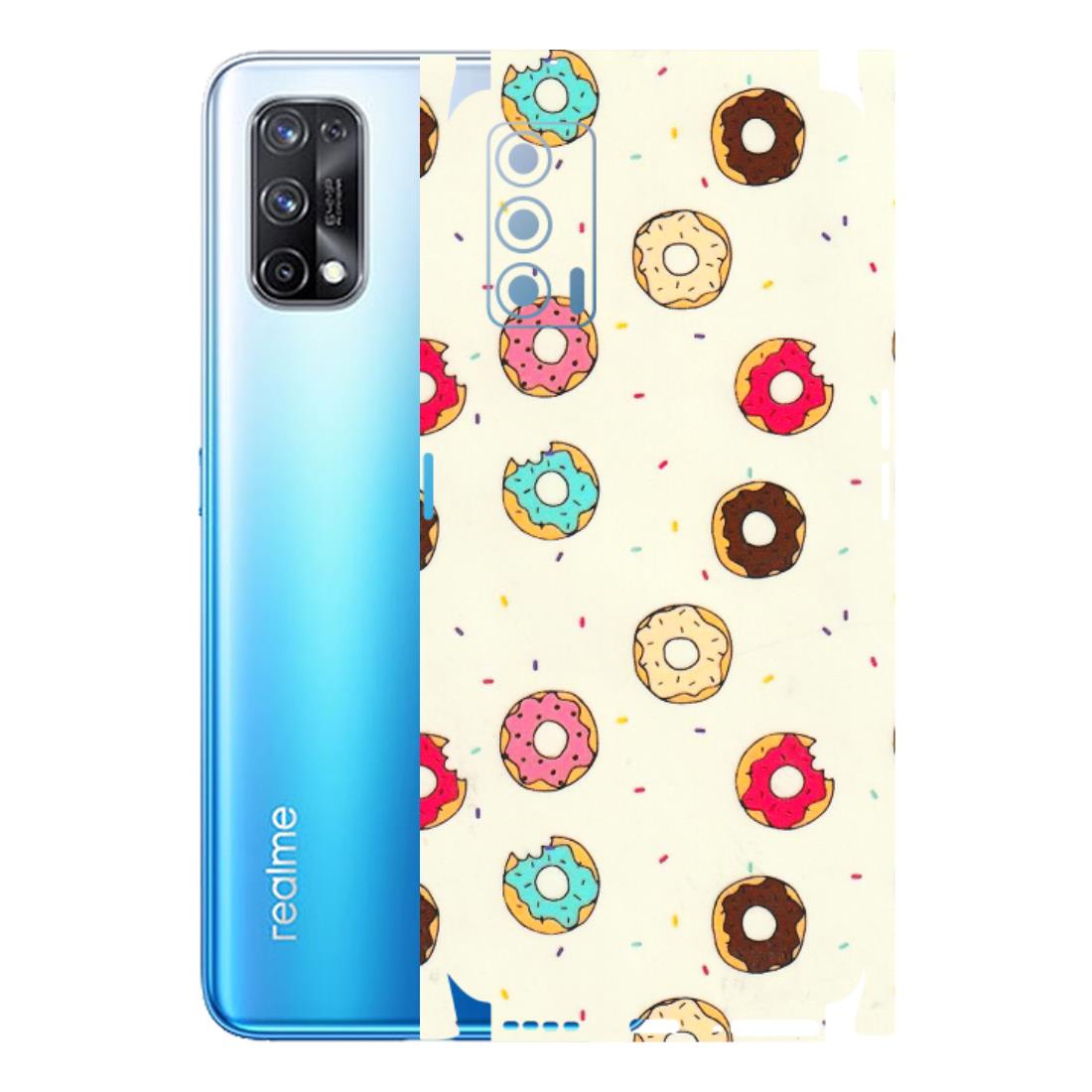 Realme Phone Skins (All Models) - Mini Donuts Doodle Art - 3D Embossed Finish (L-122) Realme X7 5G
