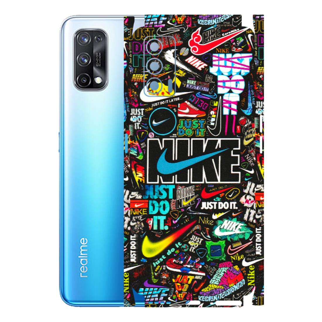 Realme Phone Skins (All Models) - Just Do It Doodles - 3D Embossed Finish (L-166) Realme X7 5G