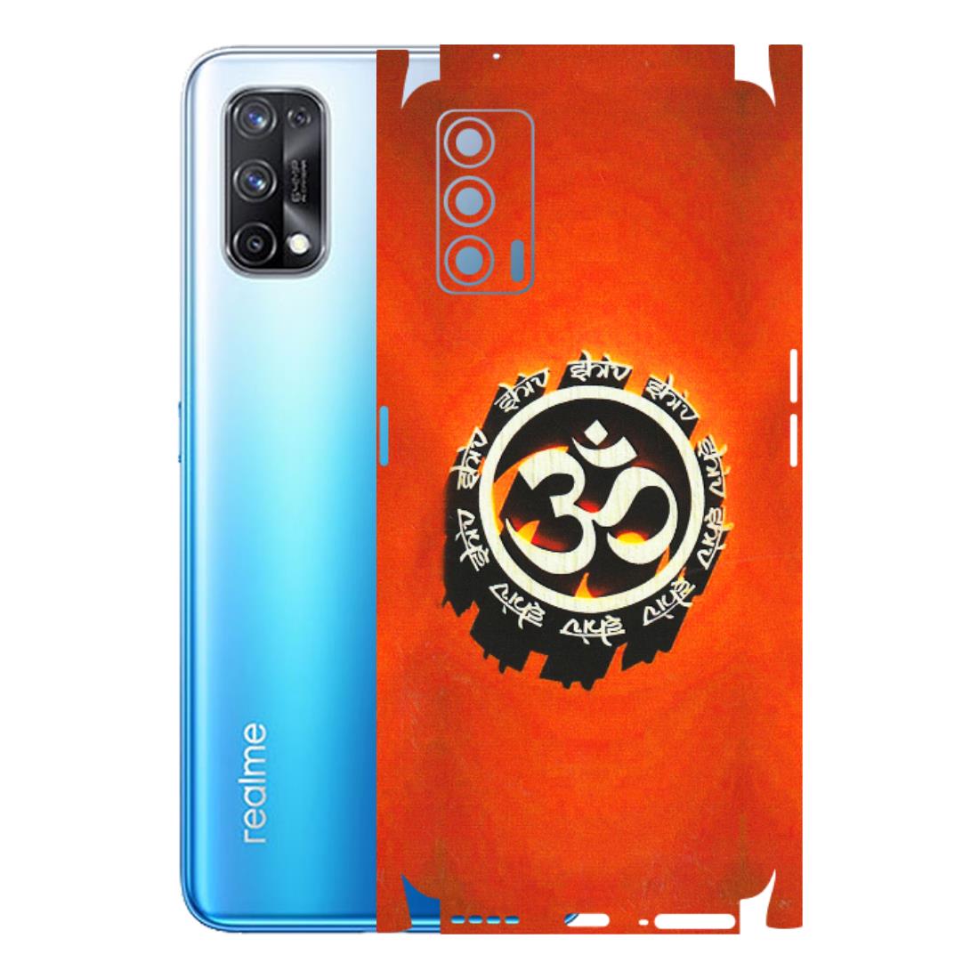 Realme Phone Skins (All Models) - Aum Shiv Orange - 3D Embossed Finish (L-32) Realme X7 5G