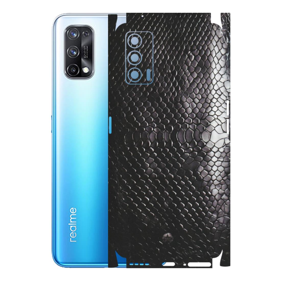 Realme Phone Skins (All Models) - Black Snack Leather - Matte Finish (M-147) Realme X7 5G