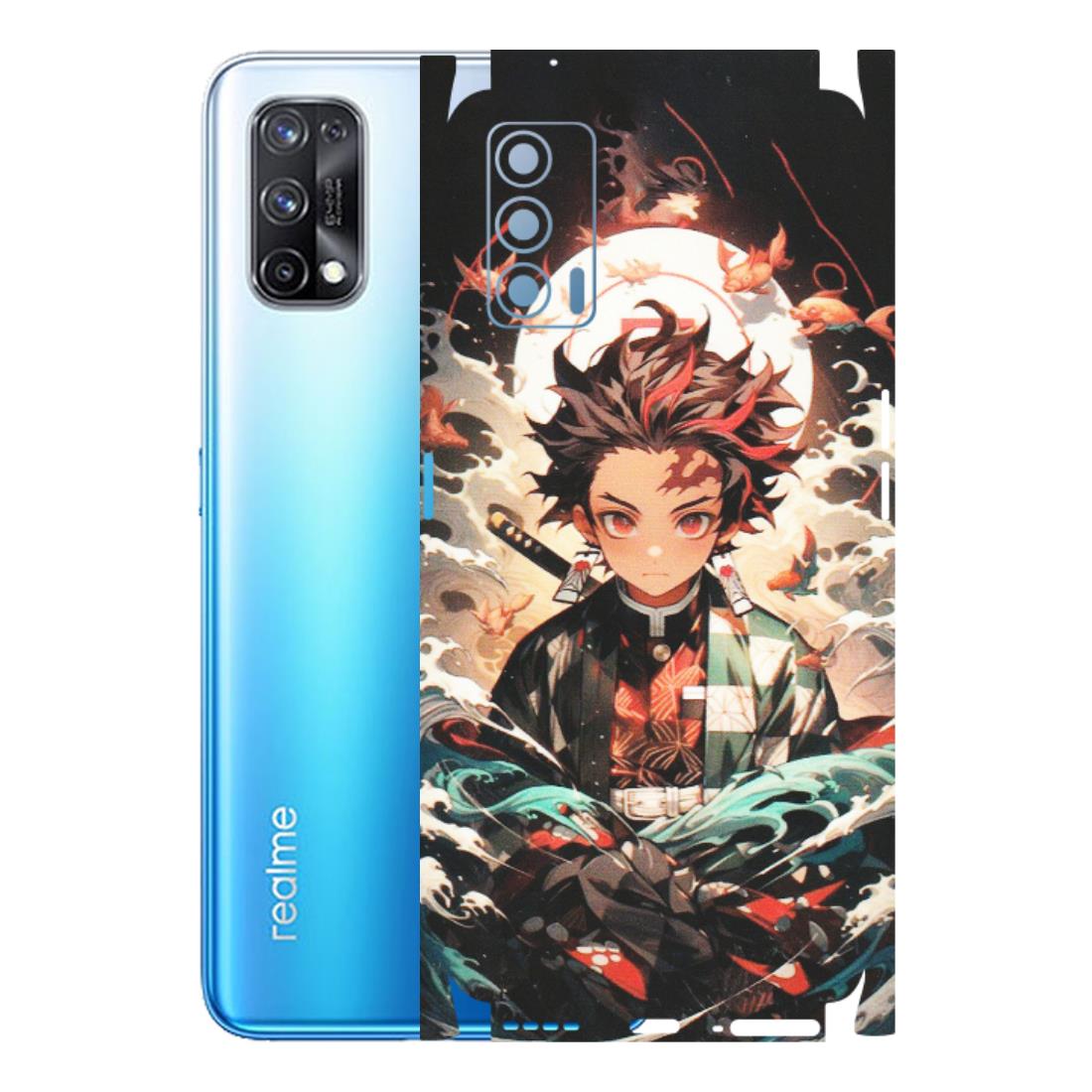 Realme Phone Skins (All Models) - Tanjiro Demon Slayer Anime - Matte Finish (M-158) Realme X7 5G