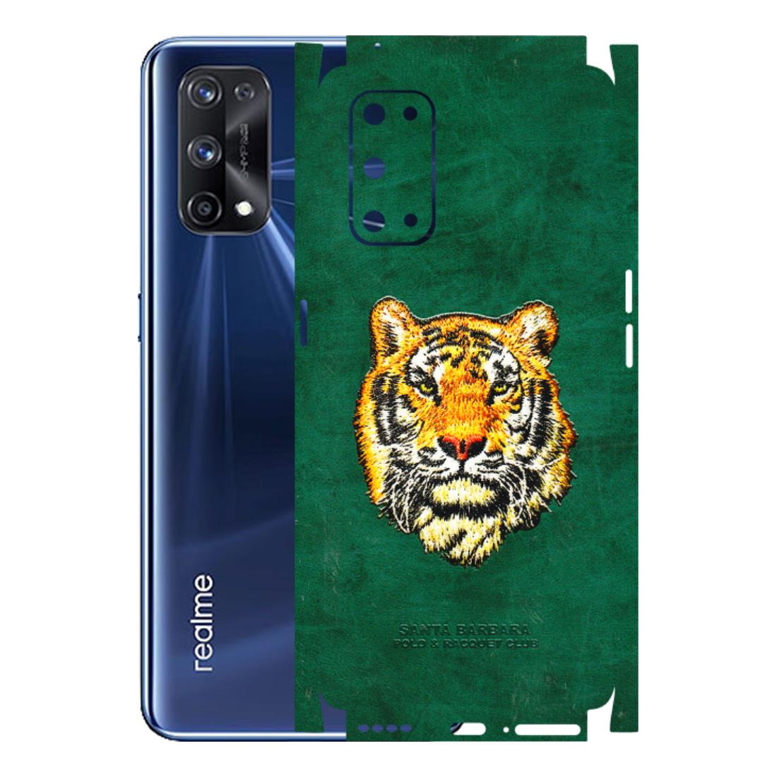 Realme Phone Skins (All Models) - Leather Feel Tiger - 3D Embossed Finish (L-111) Realme X7 Pro (5G)