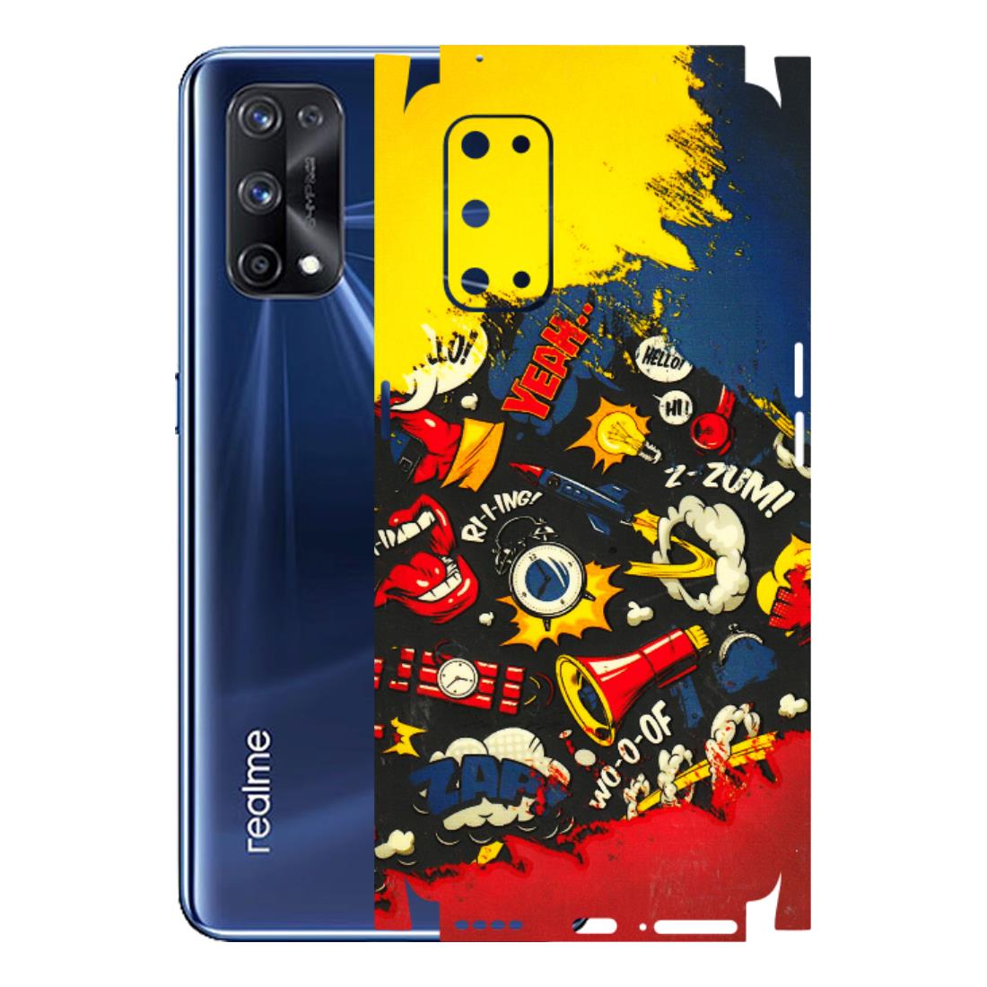 Realme Phone Skins (All Models) - Pacific Doodle Art - 3D Embossed Finish (L-120) Realme X7 Pro (5G)
