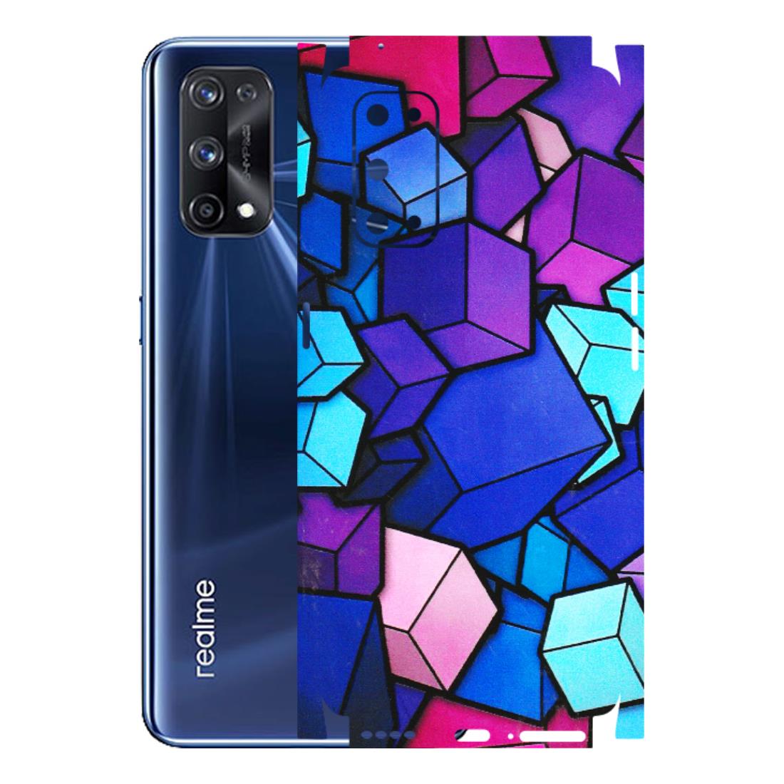 Realme Phone Skins (All Models) - Cube Doodle - 3D Embossed Finish (L-141) Realme X7 Pro (5G)