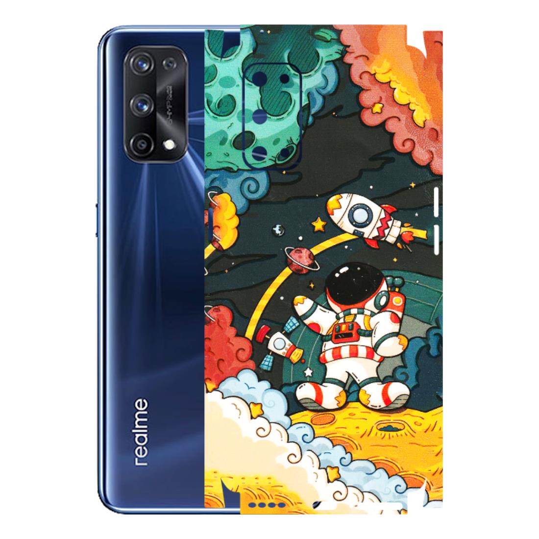 Realme Phone Skins (All Models) - Astronauts & Spaceship - 3D Embossed Finish (L-145) Realme X7 Pro (5G)