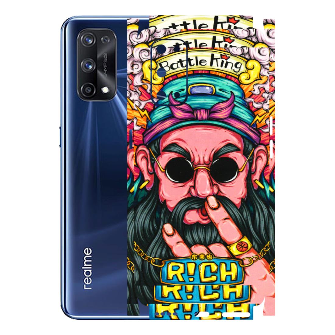 Realme Phone Skins (All Models) - Battle King Dude Face - 3D Embossed Finish (L-178) Realme X7 Pro (5G)