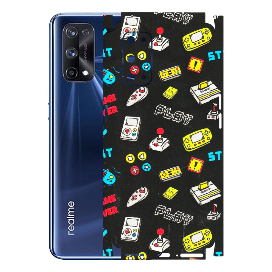 Realme Phone Skins (All Models) - Gaming Doodles - 3D Embossed Finish (L-224) Realme X7 Pro (5G)