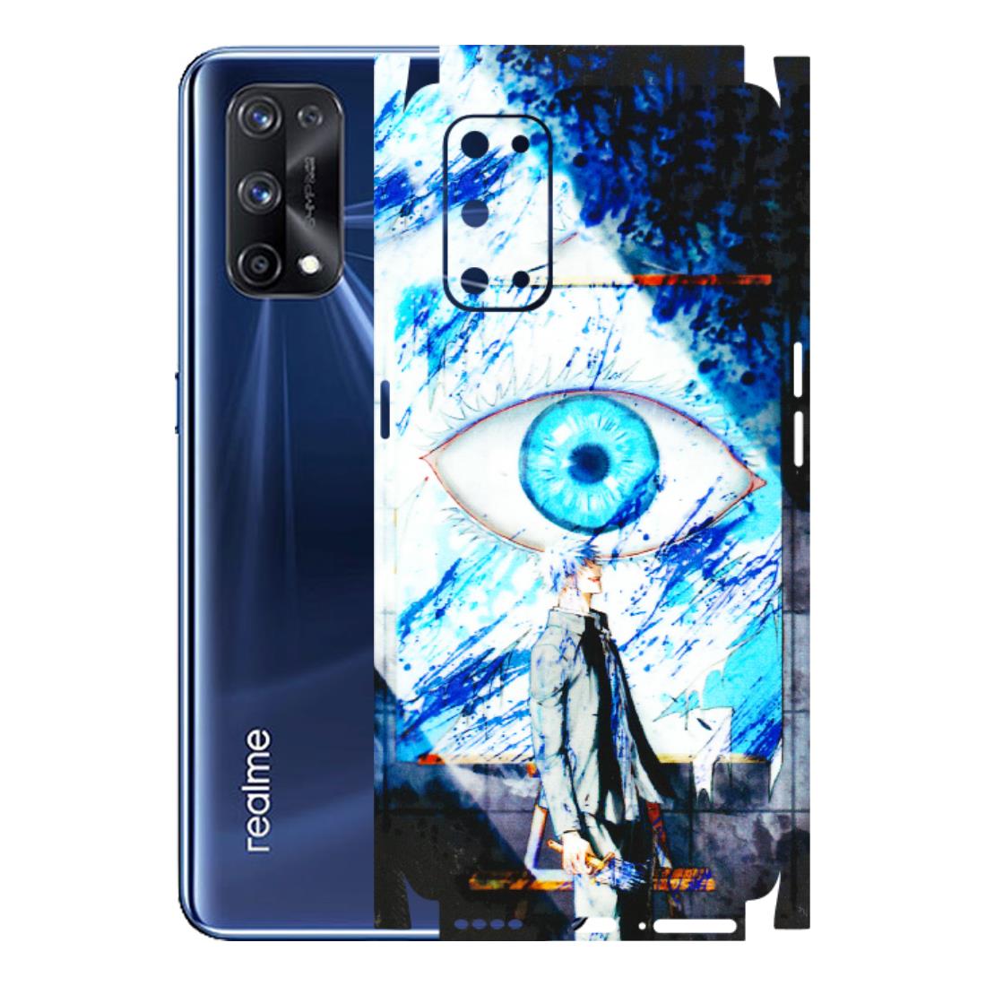 Realme Phone Skins (All Models) - Gojo Satoru evil eye - 3D Embossed Finish (L-239) Realme X7 Pro (5G)