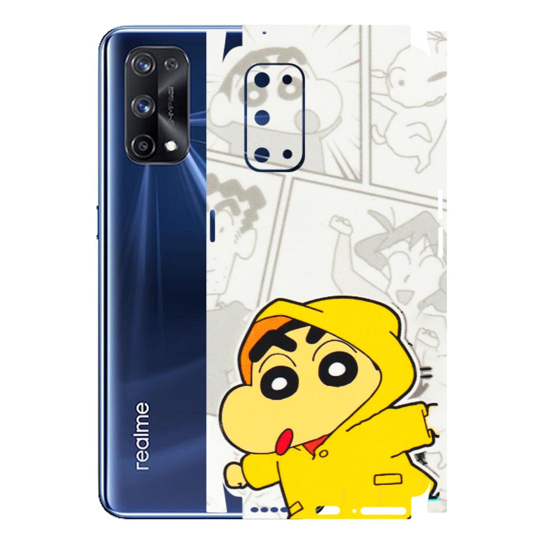 Realme Phone Skins (All Models) - Yellow Shinchan Comic - 3D Embossed Finish (L-246) Realme X7 Pro (5G)