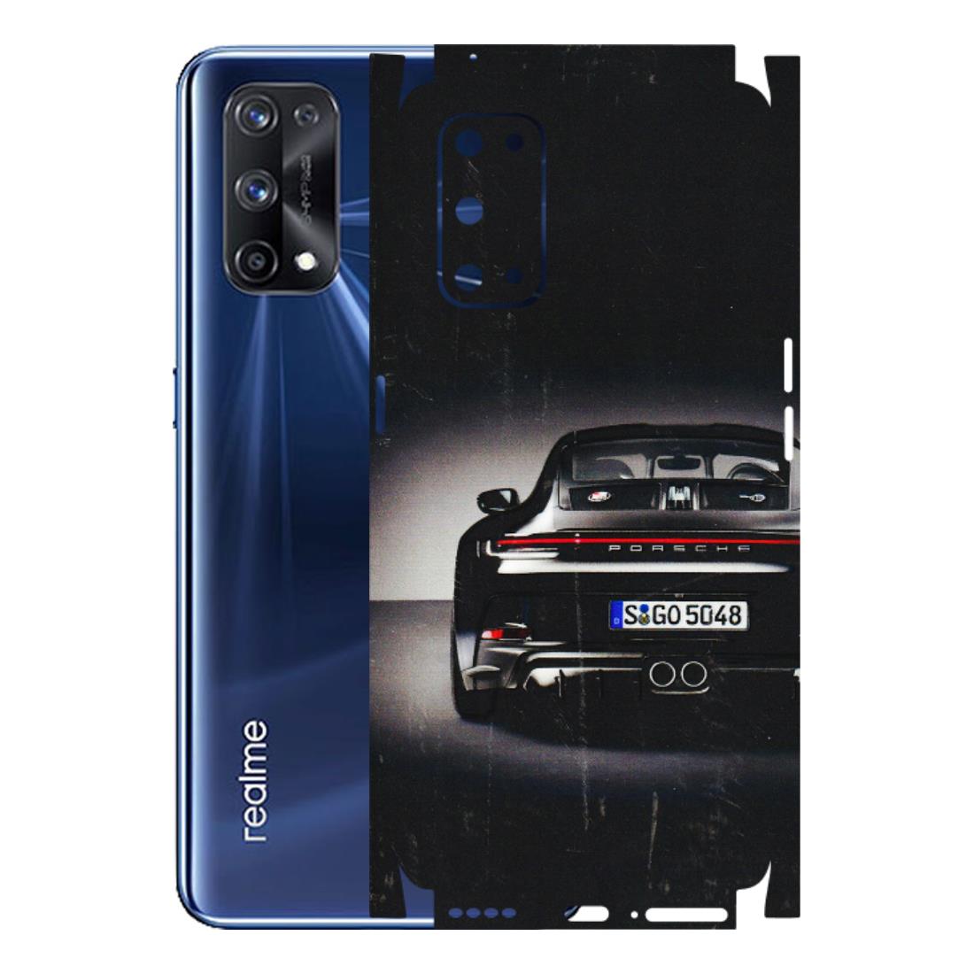 Realme Phone Skins (All Models) - New Black Porsche GT3 - 3D Embossed Finish (L-327) Realme X7 Pro (5G)