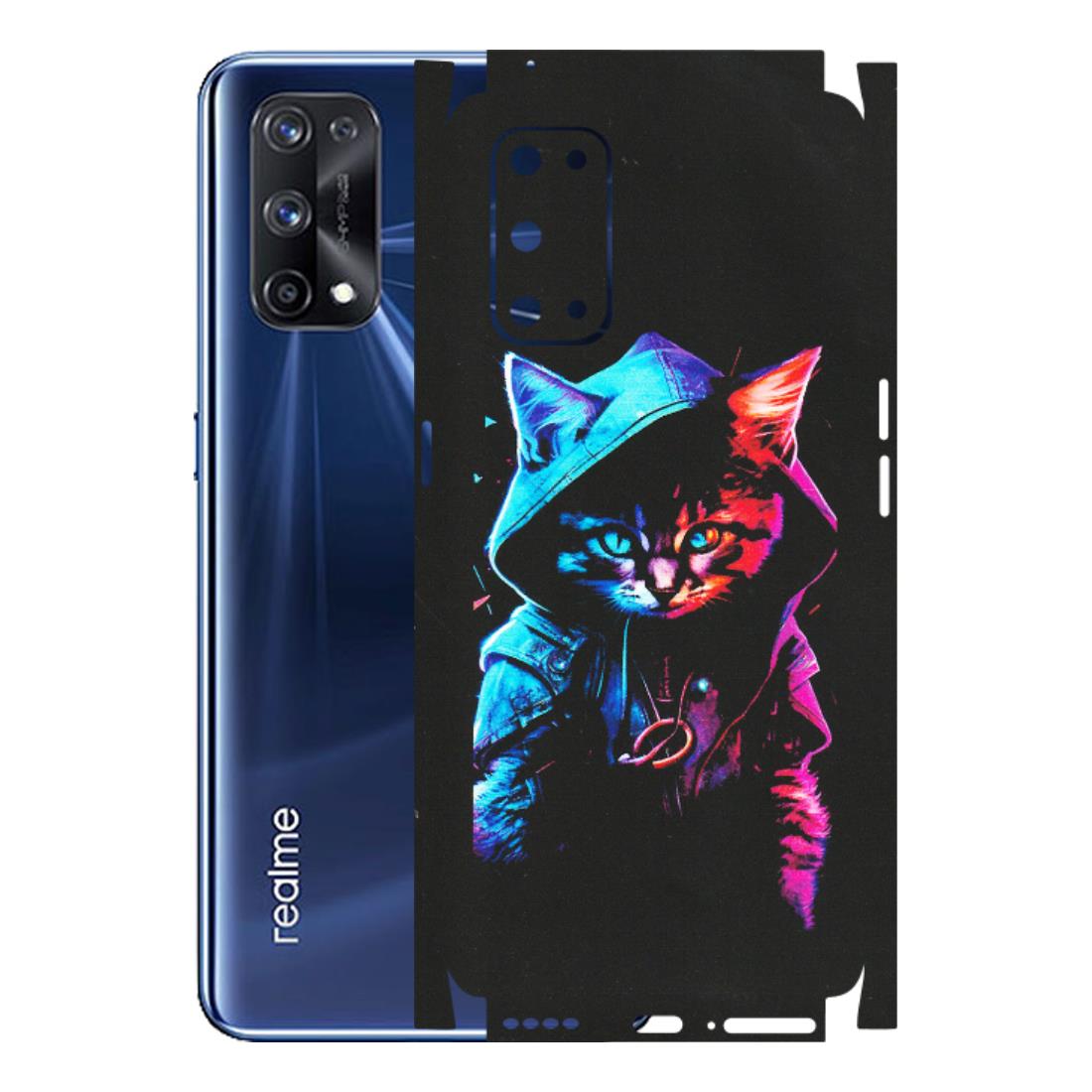 Realme Phone Skins (All Models) - Cyberpunk Cat - Matte Finish (M-45) Realme X7 Pro (5G)