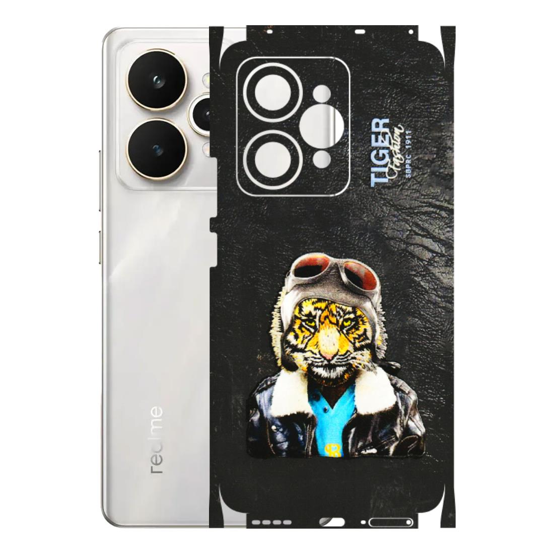Realme Phone Skins (All Models) - Rider Tiger - 3D Embossed Finish (L-113) Realme 15 5G