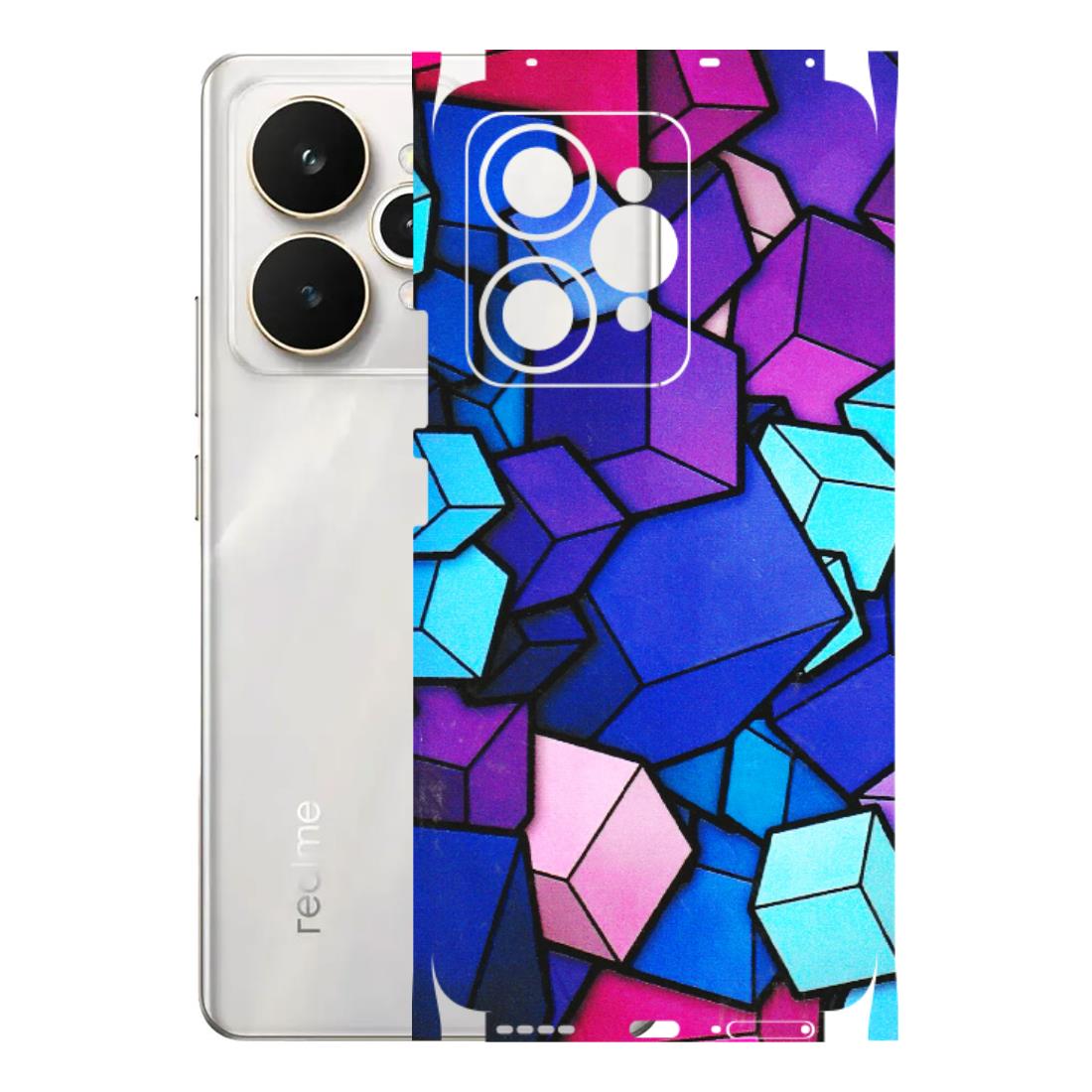 Realme Phone Skins (All Models) - Cube Doodle - 3D Embossed Finish (L-141) Realme 15 5G
