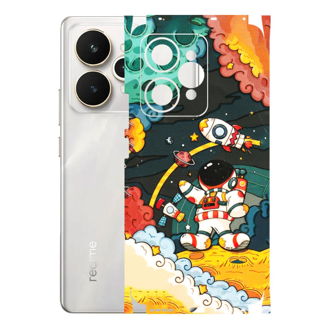 Realme Phone Skins (All Models) - Astronauts & Spaceship - 3D Embossed Finish (L-145) Realme 15 5G