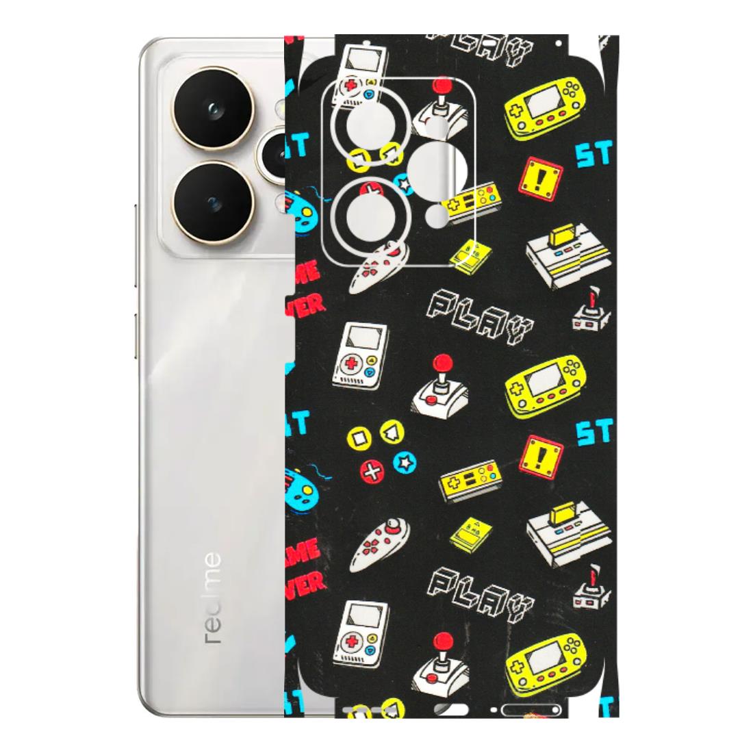 Realme Phone Skins (All Models) - Gaming Doodles - 3D Embossed Finish (L-224) Realme 15 5G