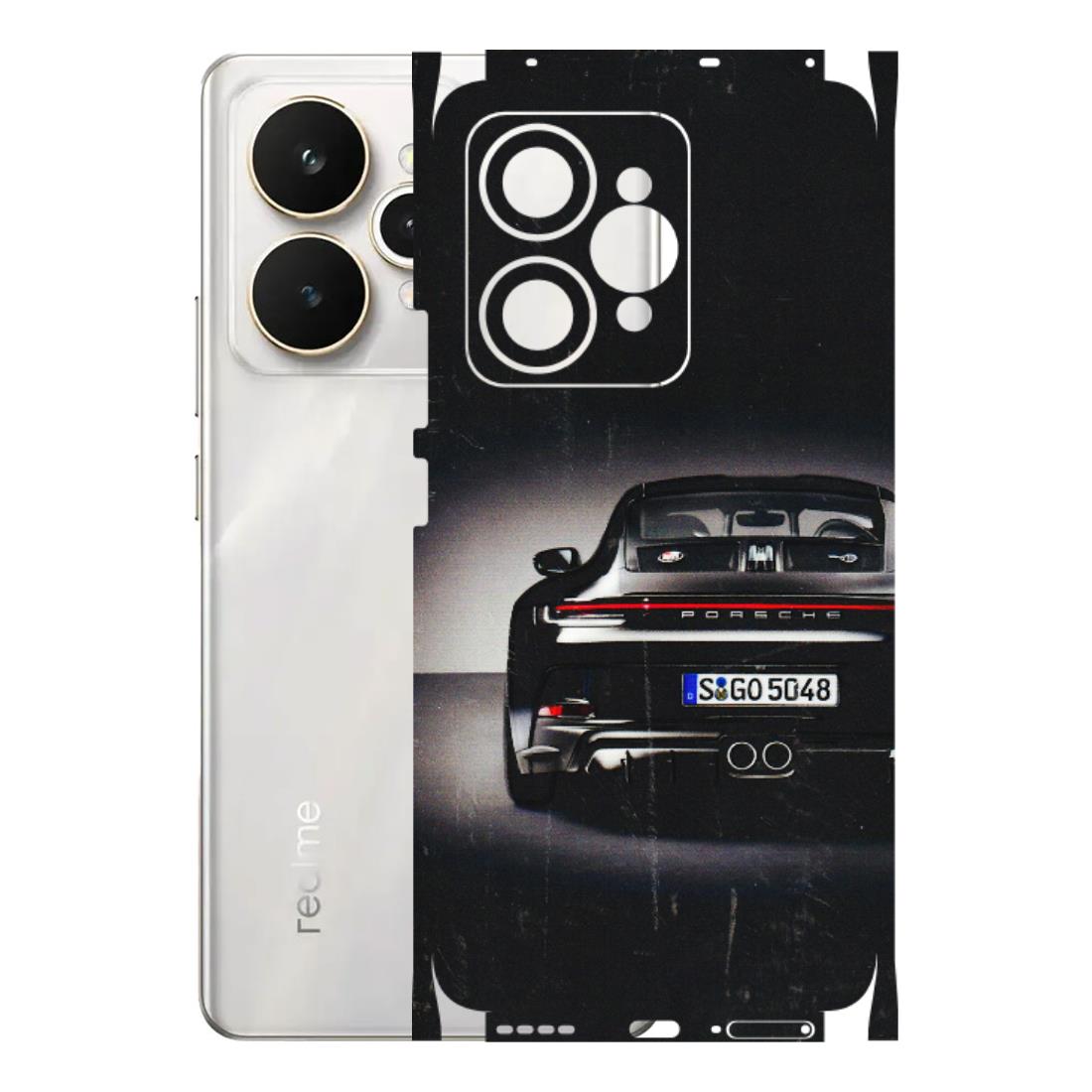 Realme Phone Skins (All Models) - New Black Porsche GT3 - 3D Embossed Finish (L-327) Realme 15 5G