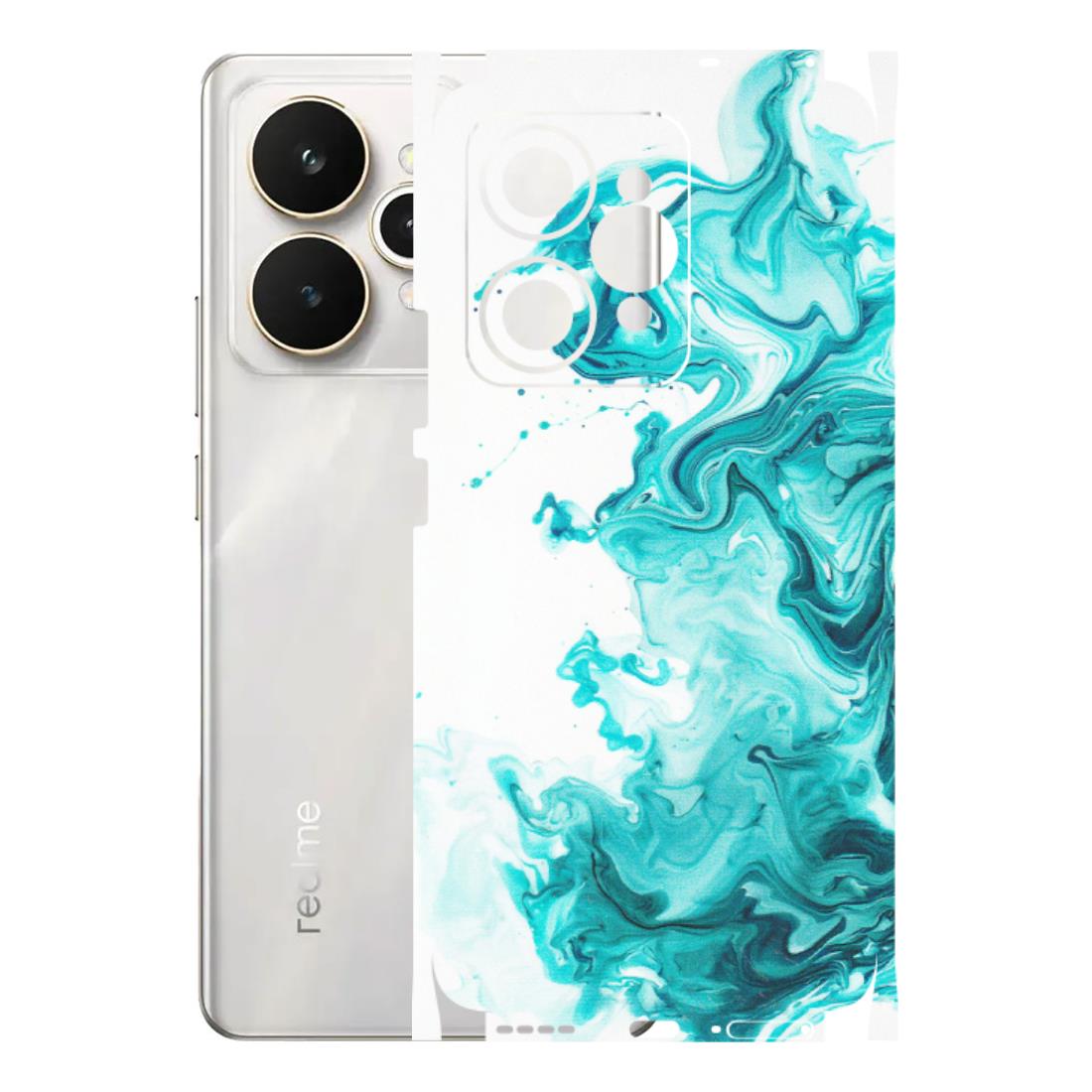 Realme Phone Skins (All Models) - Sky Blue Abstract Colour - Matte Finish (M-146) Realme 15 5G