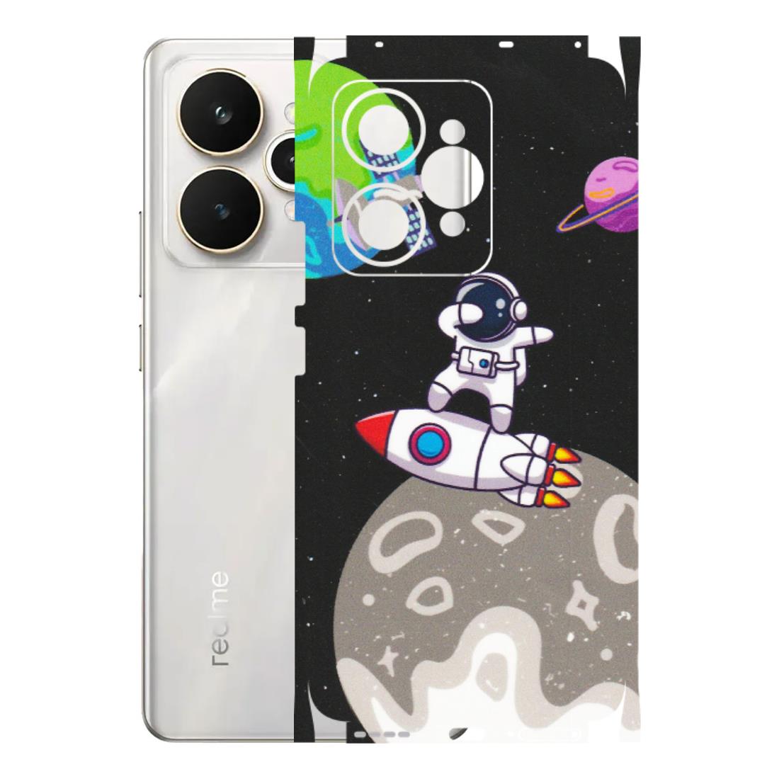 Realme Phone Skins (All Models) - Astronaut Vibing Toon Running - Matte Finish (M-39) Realme 15 5G