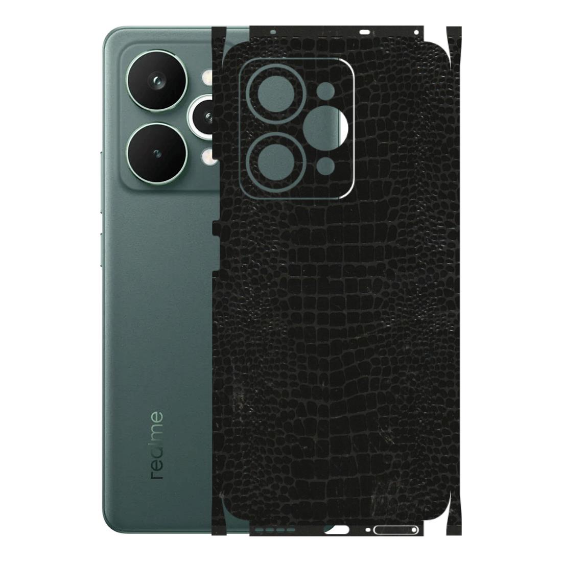 Realme Phone Skins (All Models) - Snake Leather Black - 3D Embossed Finish (L-107) Realme 15 Pro 5G
