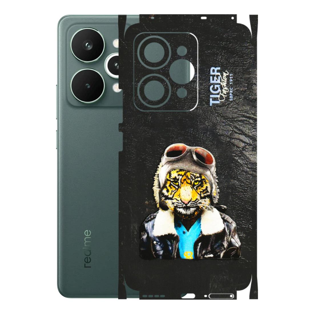 Realme Phone Skins (All Models) - Rider Tiger - 3D Embossed Finish (L-113) Realme 15 Pro 5G