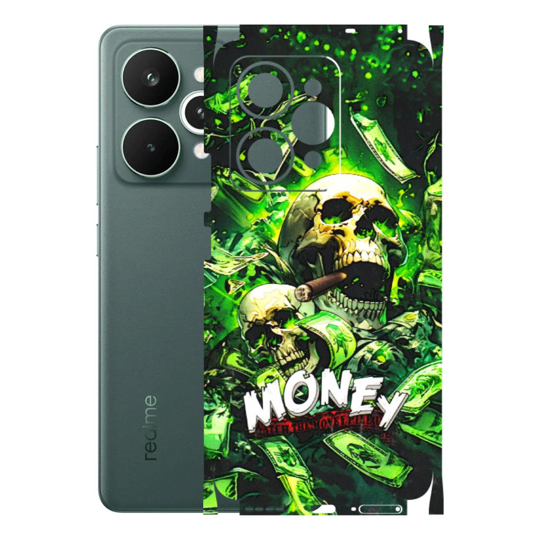 Realme Phone Skins (All Models) - Skull Money - 3D Embossed Finish (L-303) Realme 15 Pro 5G