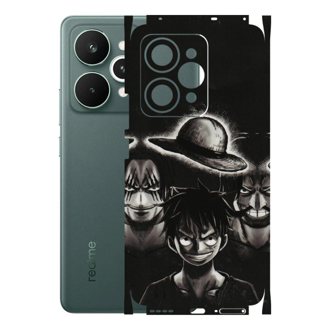Realme Phone Skins (All Models) - Black Luffy Hat - 3D Embossed Finish (L-57) Realme 15 Pro 5G